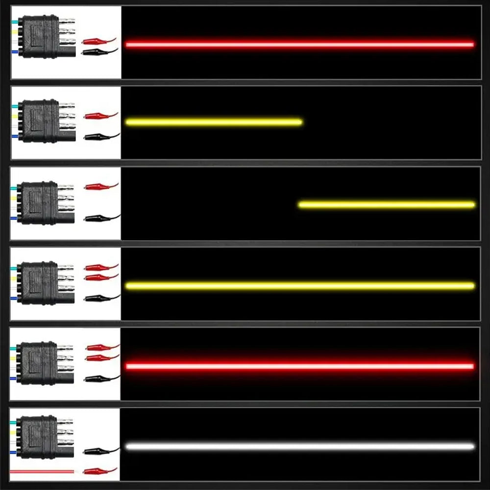 12V 1.2M Car LED Brake Turn Signal Light Flowing Dynamic Rear Tail Strip Lamp