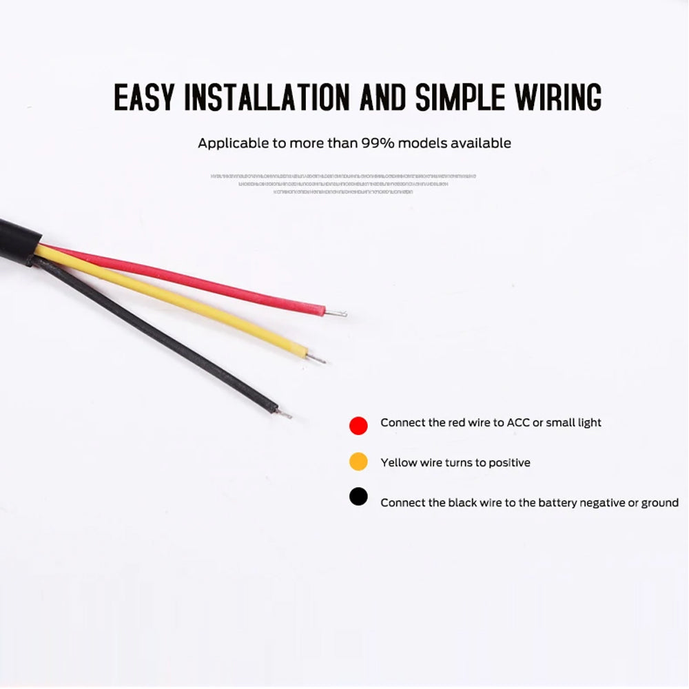 2 x 70cm Car LED DRL Daytime Running Lights Flexible Strip Light White to Yellow