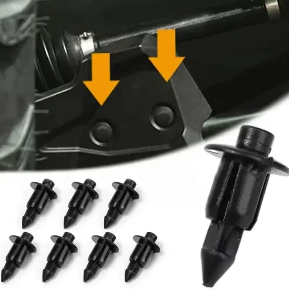 100pcs 6mm Car Push Retainers Clip Bumper Trim Fender Fastener Rivet for Honda