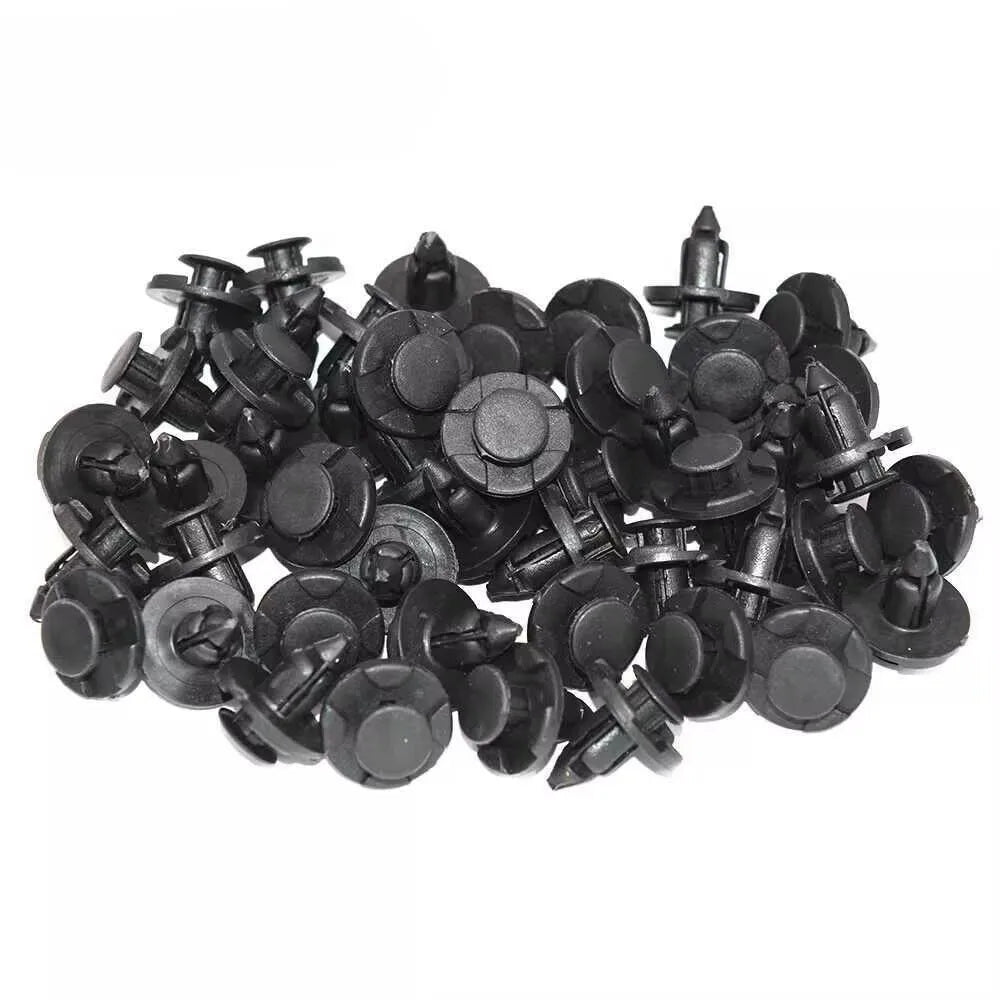 100pcs 8mm Car Push Retainers Clip Bumper Trim Fender Fastener Rivet for Nissan
