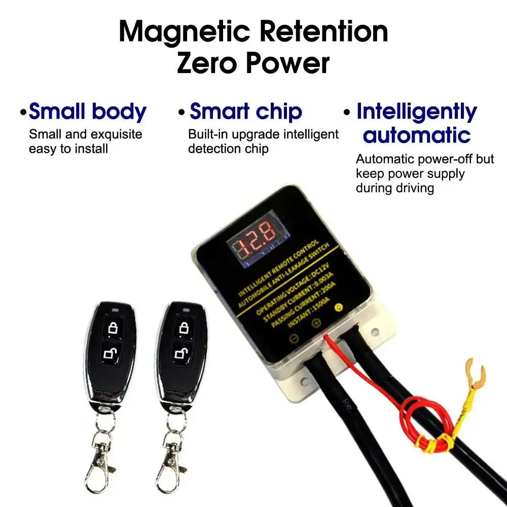 12V Car Remote Battery Disconnect Switch Cutoff Battery Relay with Anti-Leakage