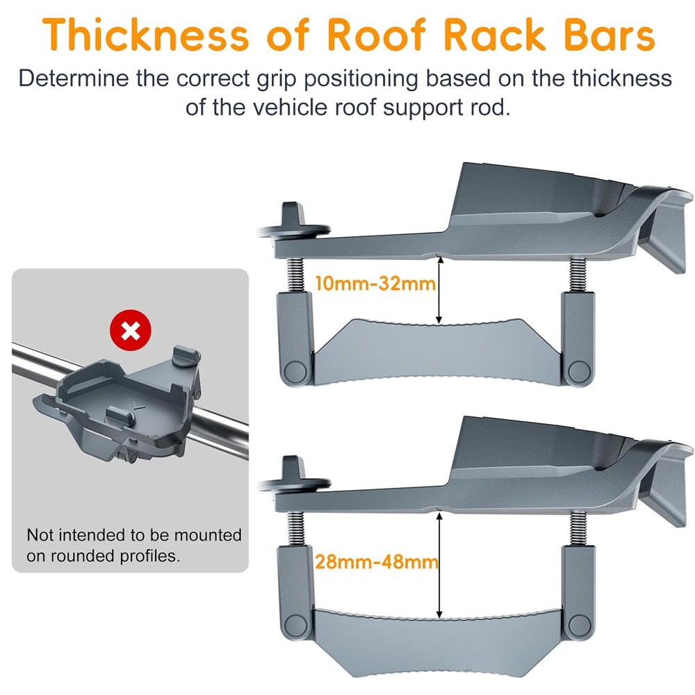 Car Roof Rack Mounting Kit for Starlink Mini Not for Round Profile Rack or Pole