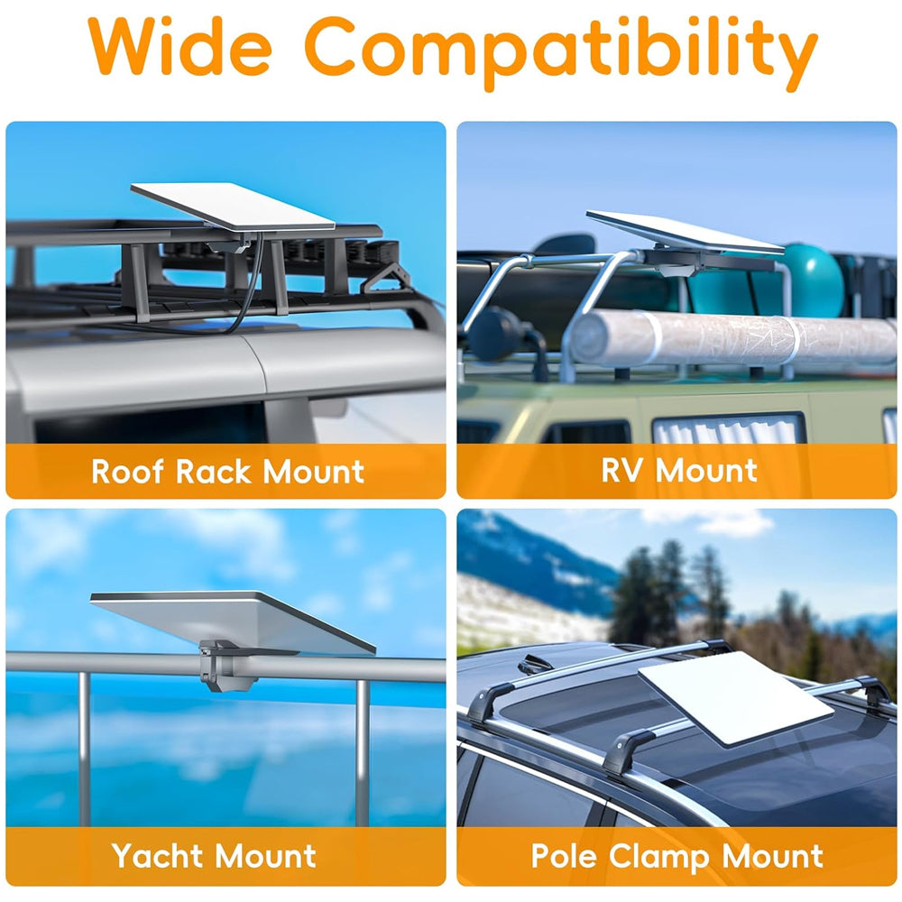 Car Roof Rack Mounting Kit for Starlink Mini Not for Round Profile Rack or Pole