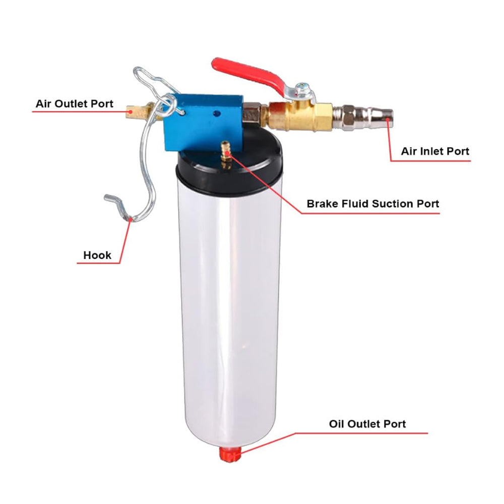 Car Vacuum Brake and Clutch Fluid Extractor Drained Bleeder Oil Replacement Tool