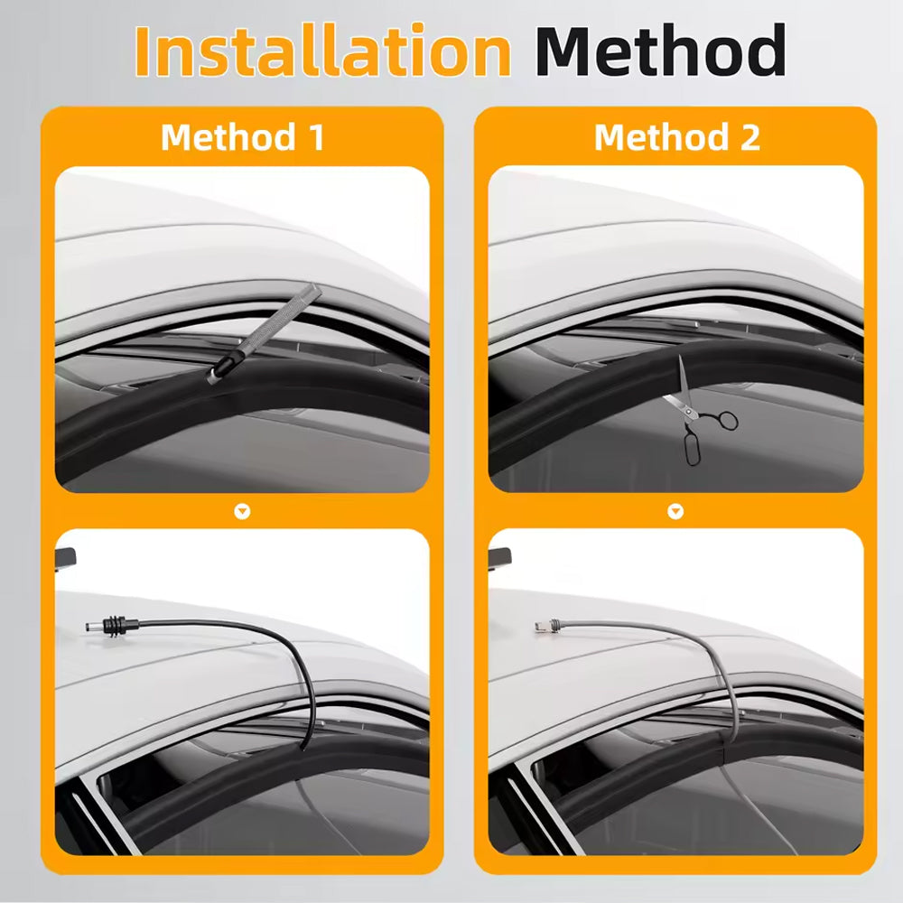 Car Window Pass Through Protective Cover for Starlink Cables and Cords