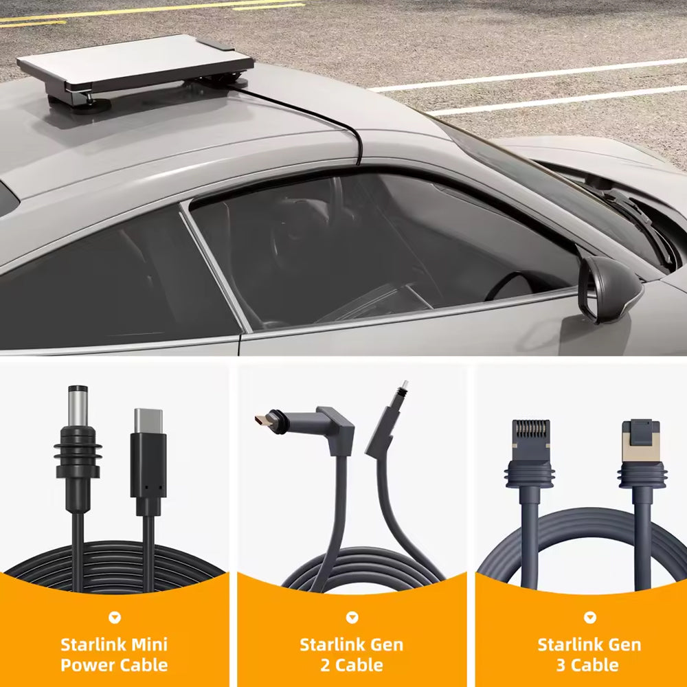 Car Window Pass Through Protective Cover for Starlink Cables and Cords