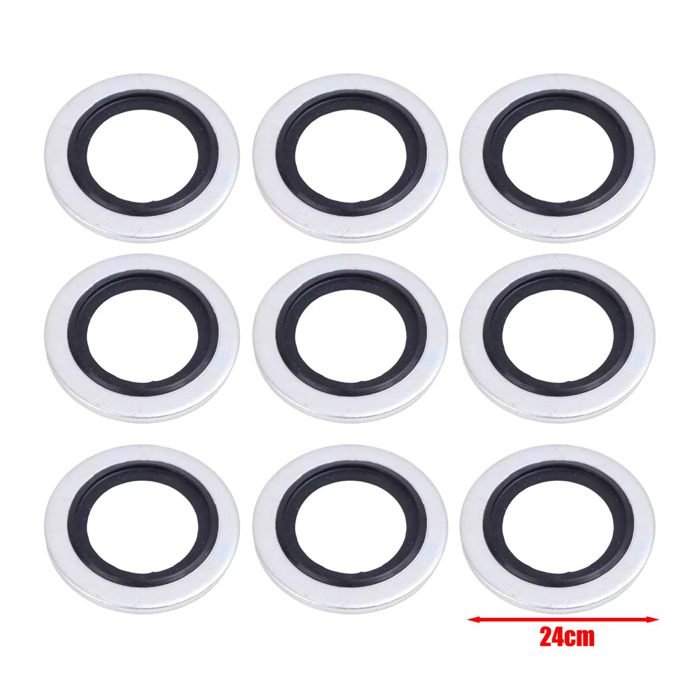 10 x M16 Car Oil Pan Drain Gasket Oil Drain Plug Gasket Washer Sealing O Ring