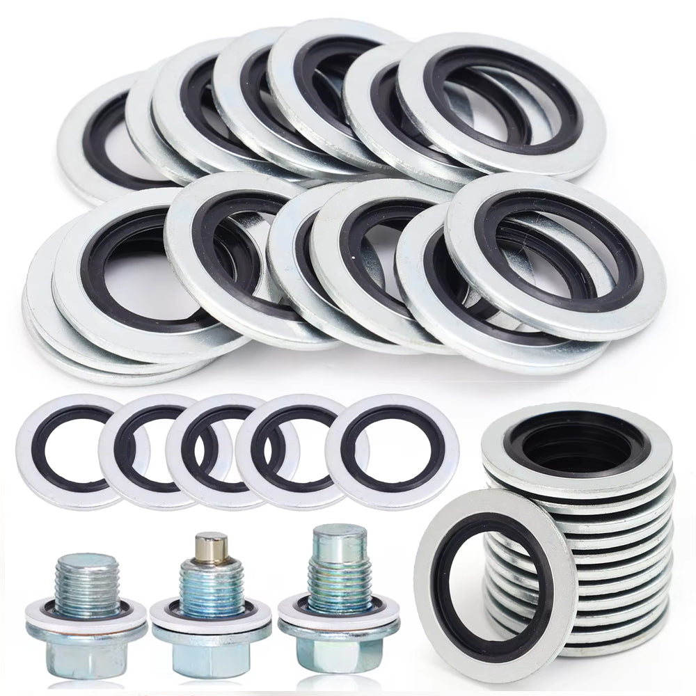 10 x M16 Car Oil Pan Drain Gasket Oil Drain Plug Gasket Washer Sealing O Ring