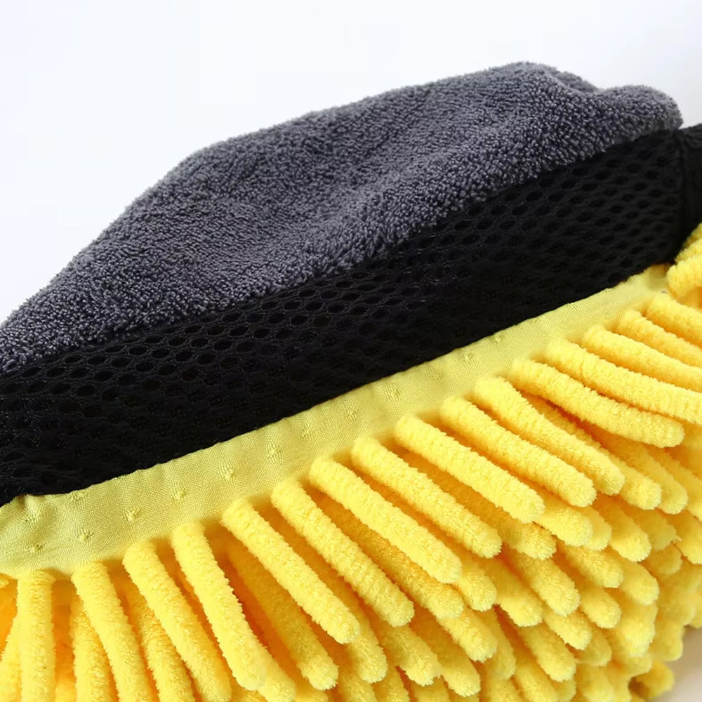 Car Wash Glove Microfiber Chenille Glove Car Cleaning Brush Double-faced Glove