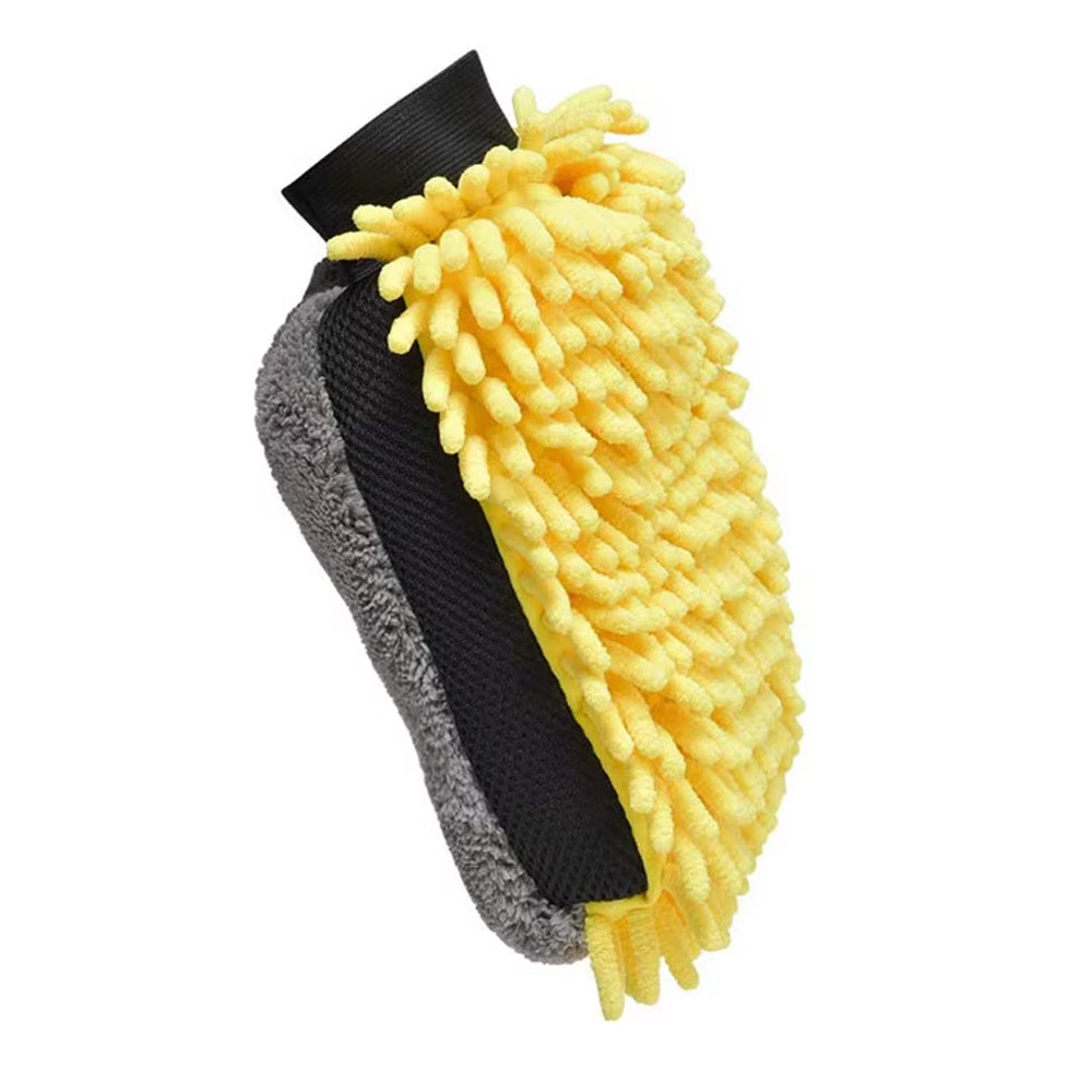 Car Wash Glove Microfiber Chenille Glove Car Cleaning Brush Double-faced Glove