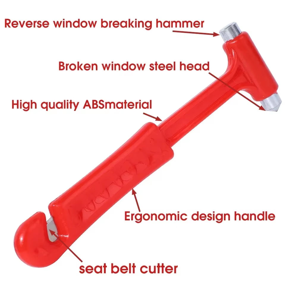 Car Safety Hammer Window Breaker Glass Breaker Seat Belt Cutter Escape Tool