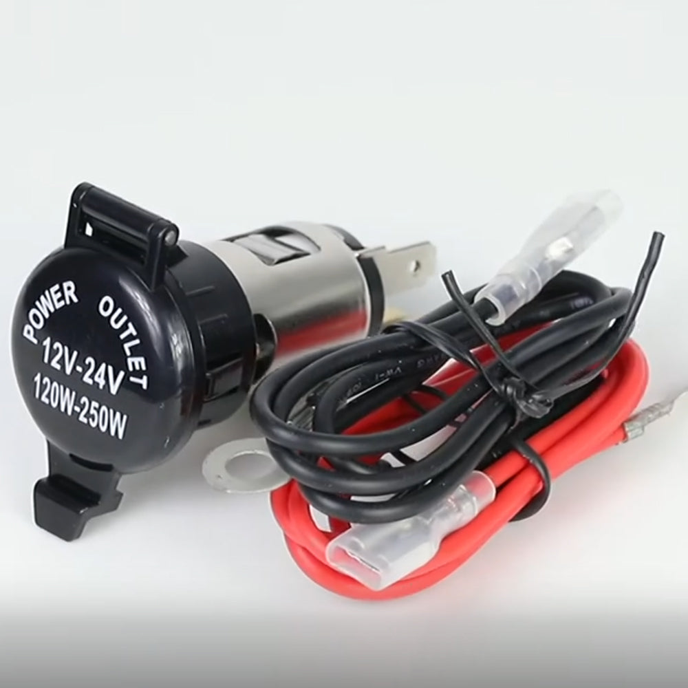 12V Car Cigarette Lighter Socket Female Power Adapter Plug Outlet with Cover