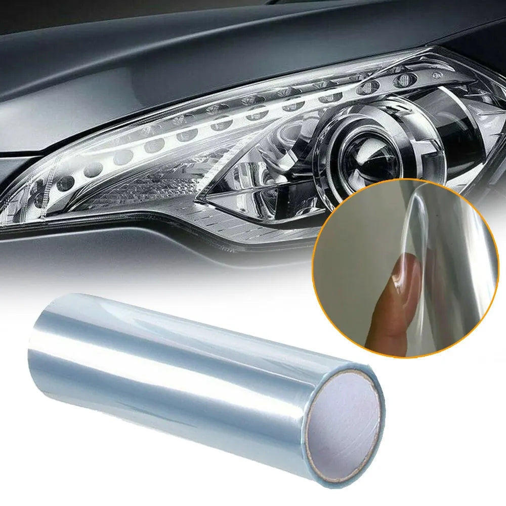 Transparent PVC Tint Film Wrap for Headlights and Tail Lamps 30cm x 200cm