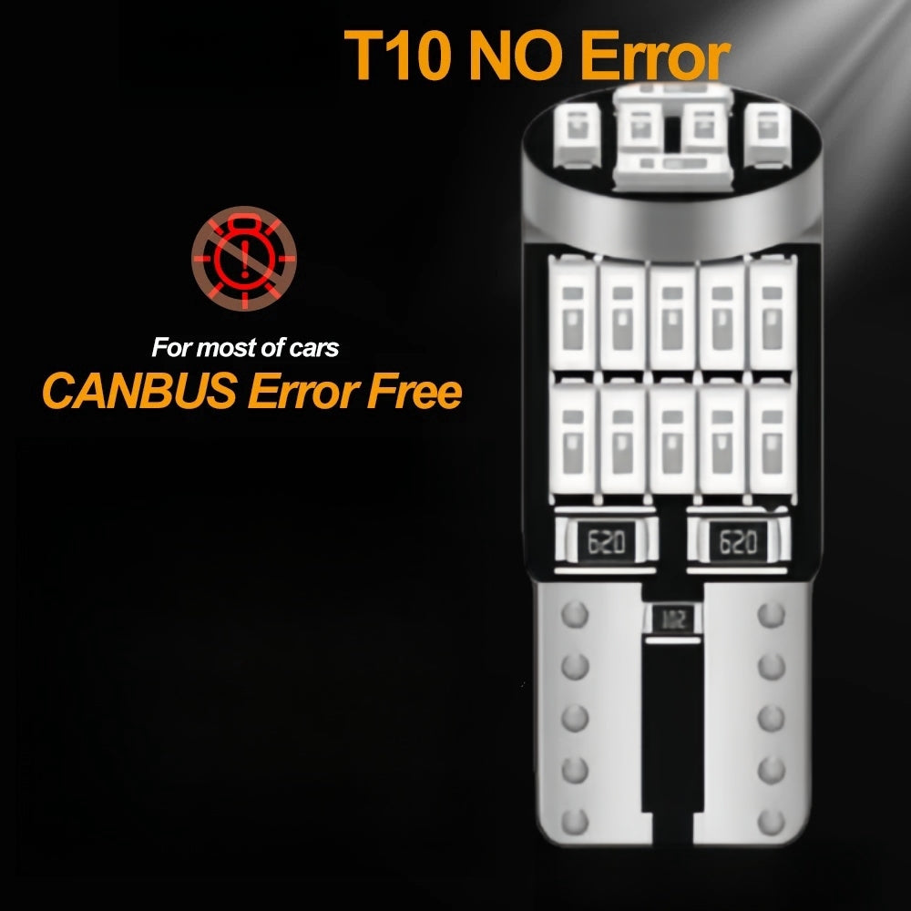 2 x T10 Green 26smd 4014 Style Super Bright T10 LED Globes (2pcs)