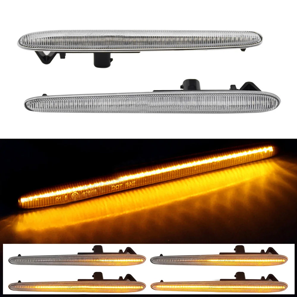 2 x Dynamic LED Side Marker Lights Turn Signal Lamps for Alfa Giulietta Romeo