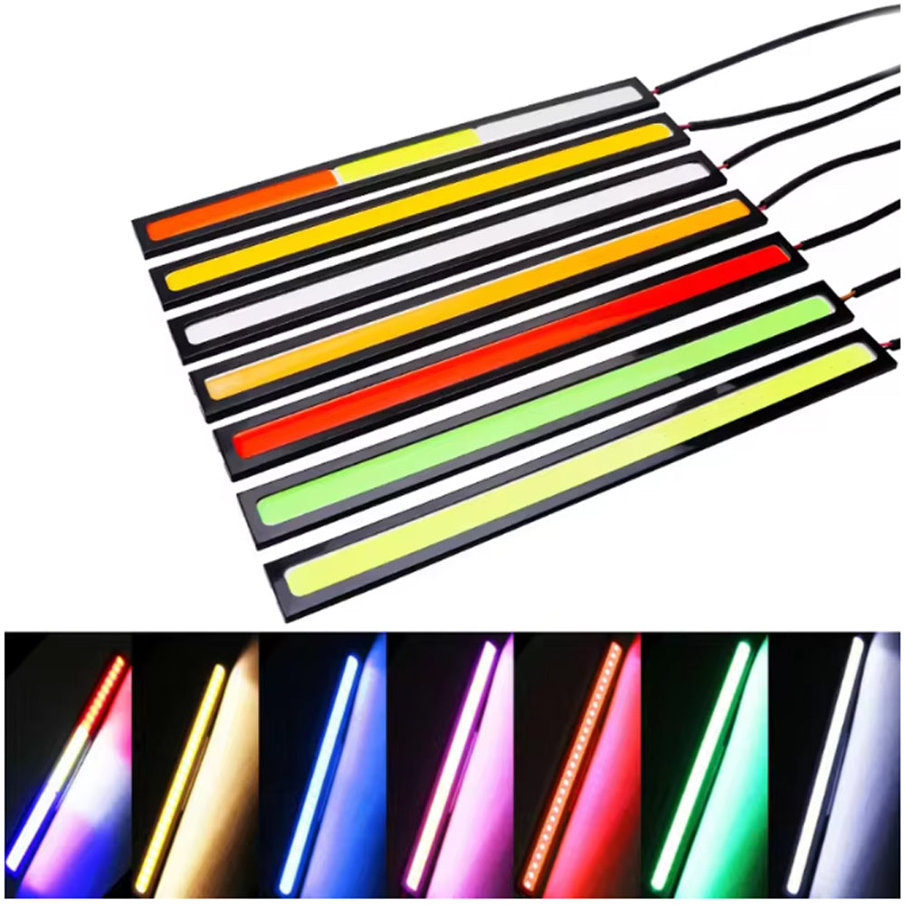 10 x 17CM Red LED DRL Daytime Running Light Decorative Aluminum 12V Strip Lamp