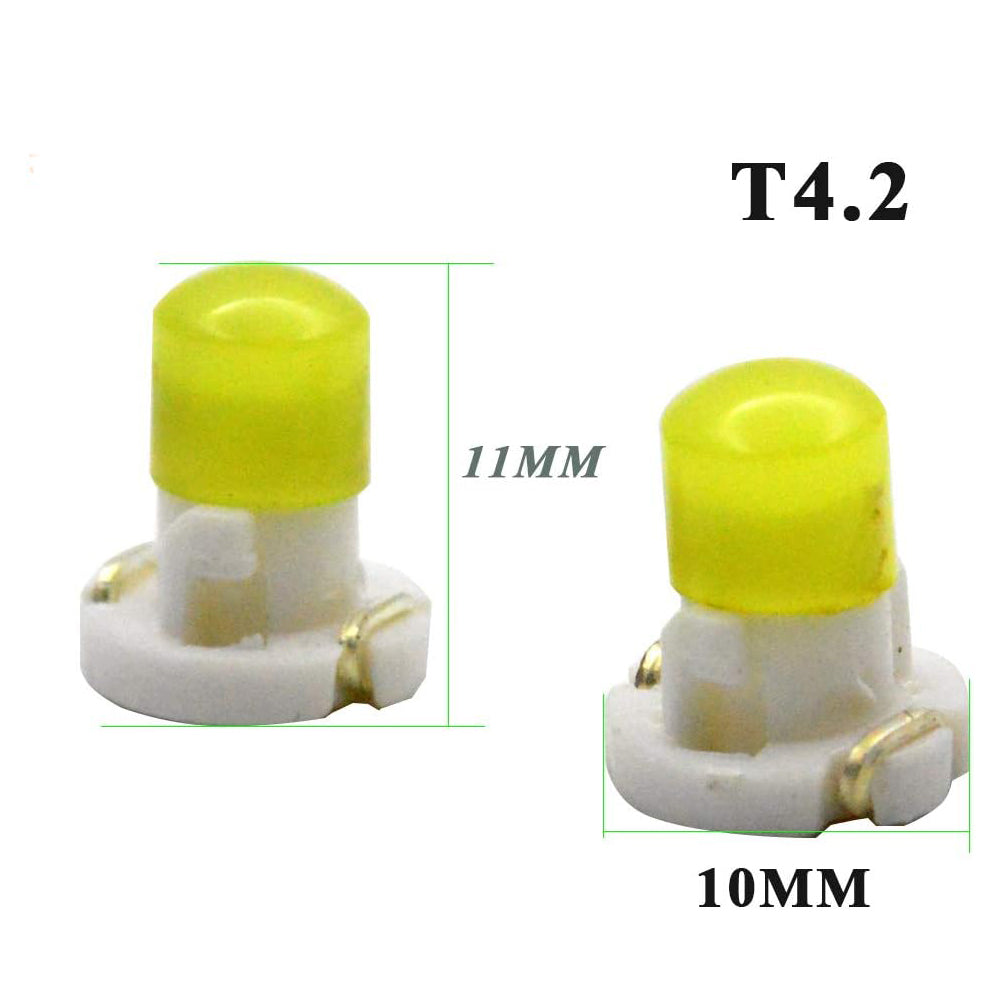 10 x 12v Cool White T4.2 Neo 10mm Base Gel COB offers even spread (10pcs)