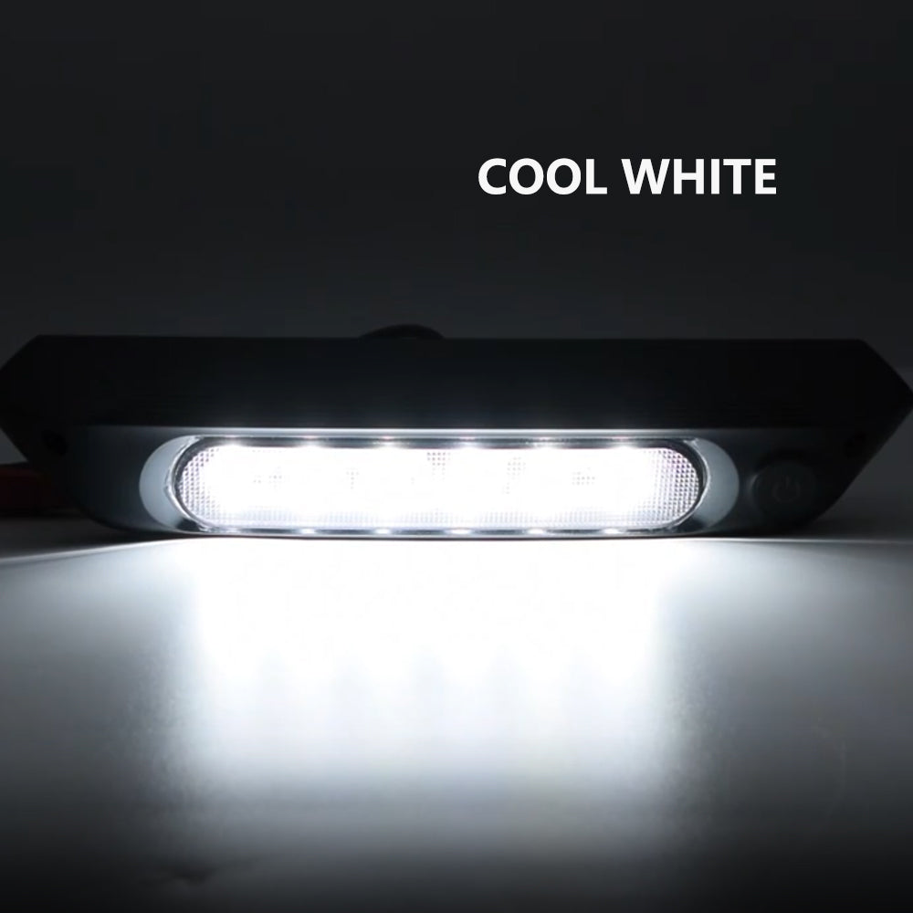 12v-24v 287mm LED Awning Light Dual Switch White Warm Amber Outside Light
