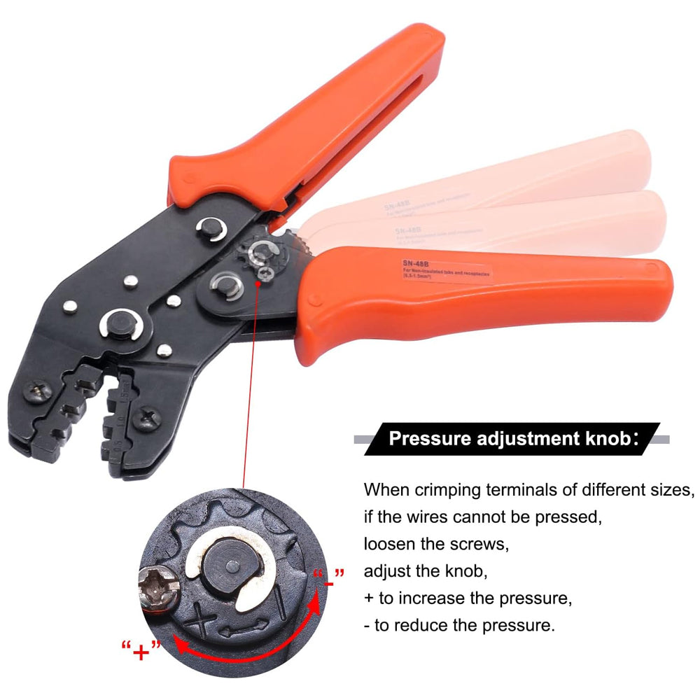 622x 1/2/3/4/5/6 Pin AMP Waterproof Connector Car Wire Plug with Crimping Plier