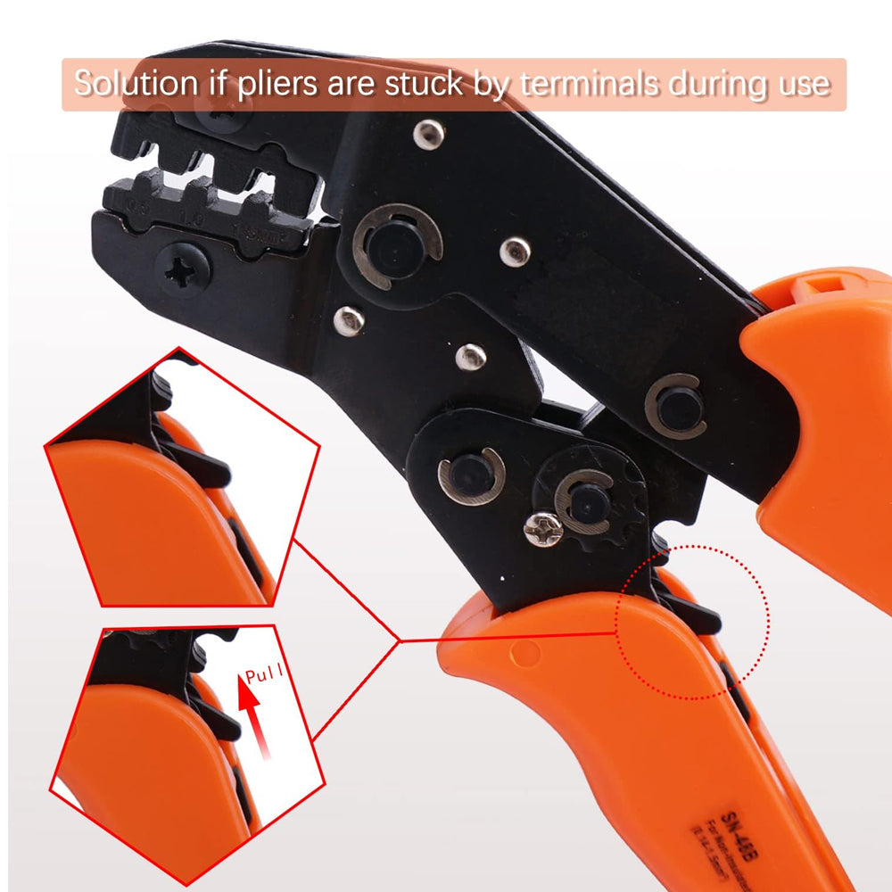254x 1/2/3/4 Pin AMP Waterproof Connector Car Wire Plug with Wire Crimping Plier