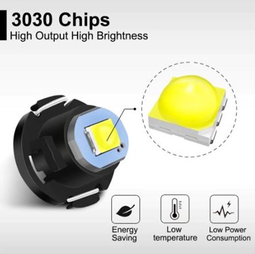 10 x T4.2 Neo 10mm 3030smd 12v Blue Dash illumination LEDs Blue T4 (10pcs)