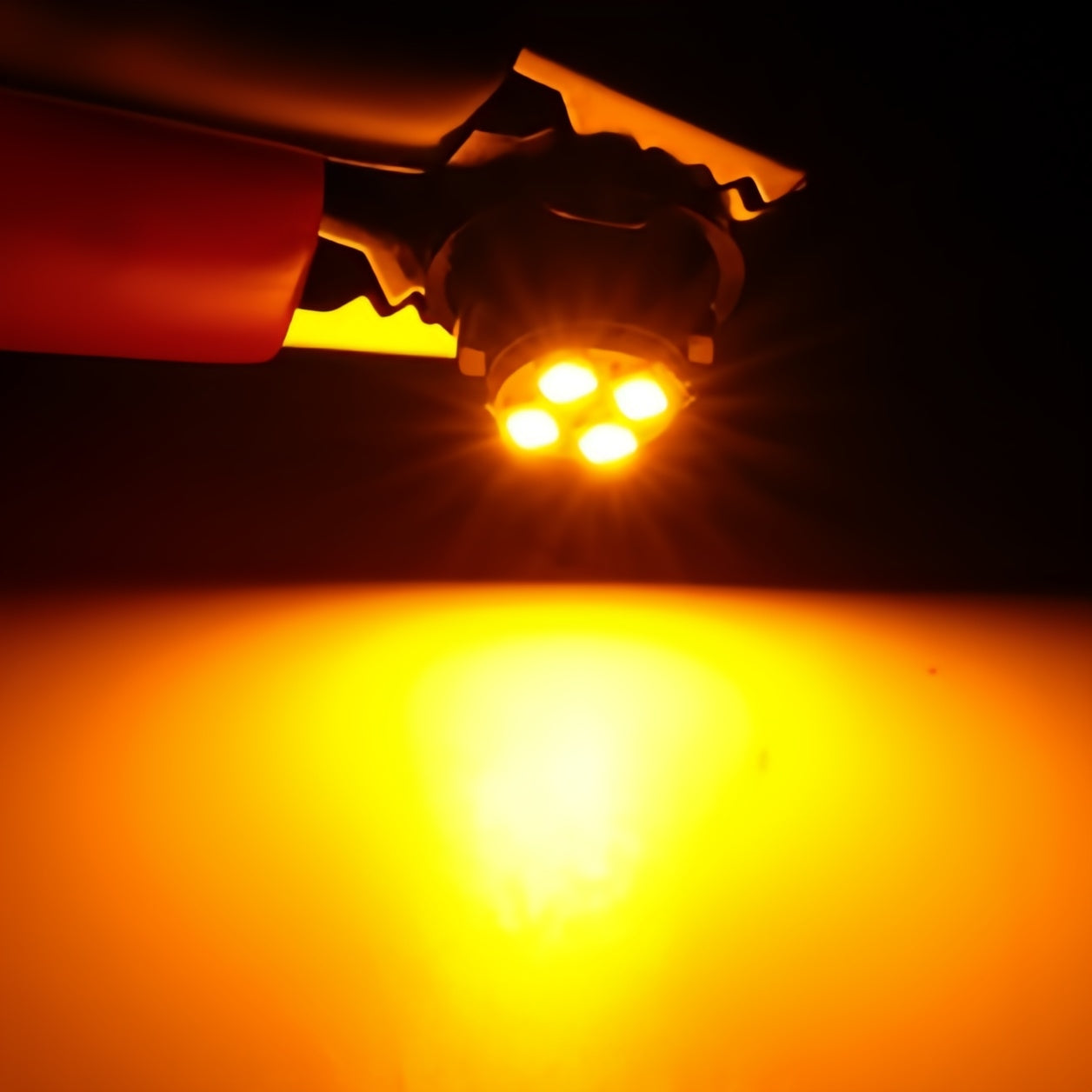 10 x T4.7 Neo 12mm 4x2016smd 800lm 12v Yellow Dash illumination LEDs (10pcs)