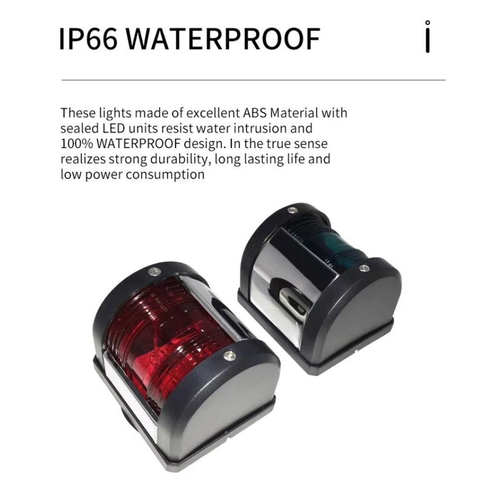 12v Red Port Boat Light LED Marine Yacht Navigation Running Lamp