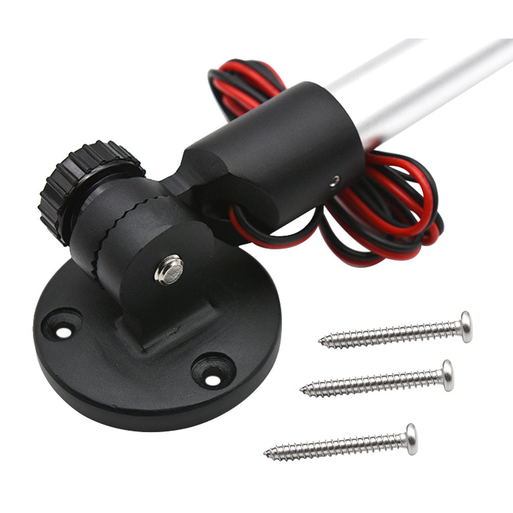 12v-24v 285mm Folding 360 Degree Boat Navigation White LED Light All Round Light