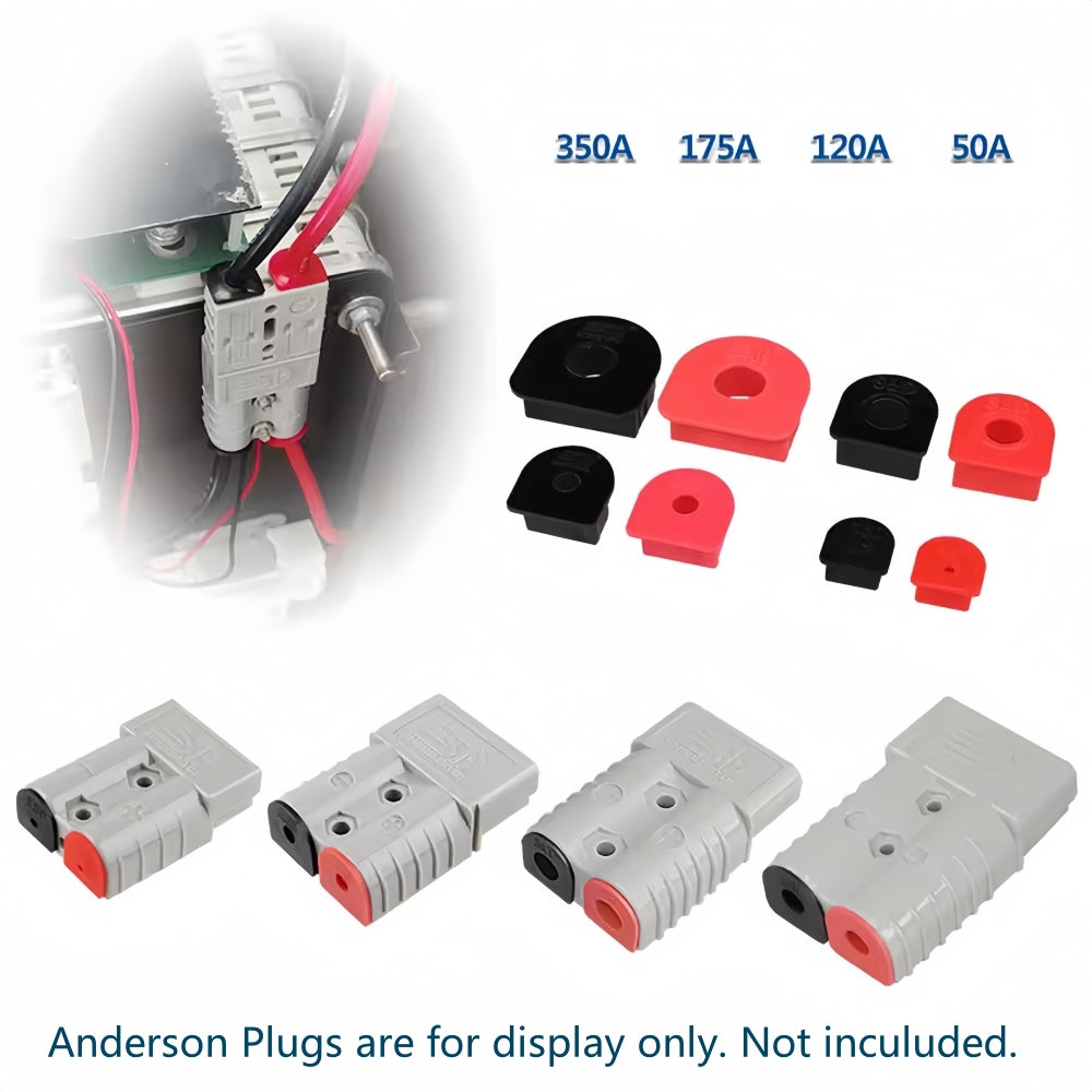 4 Pairs 350Amp Anderson Plug Cable Entry Boot Waterproof Boot (8pcs)