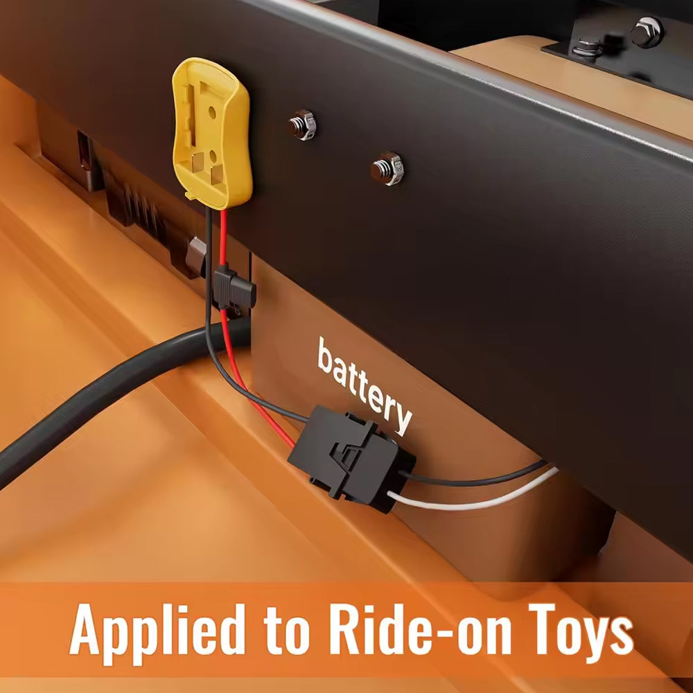 1 x Dewalt 20V Power Wheel Battery Adapter Compatible with Fisher 12 Volt Power