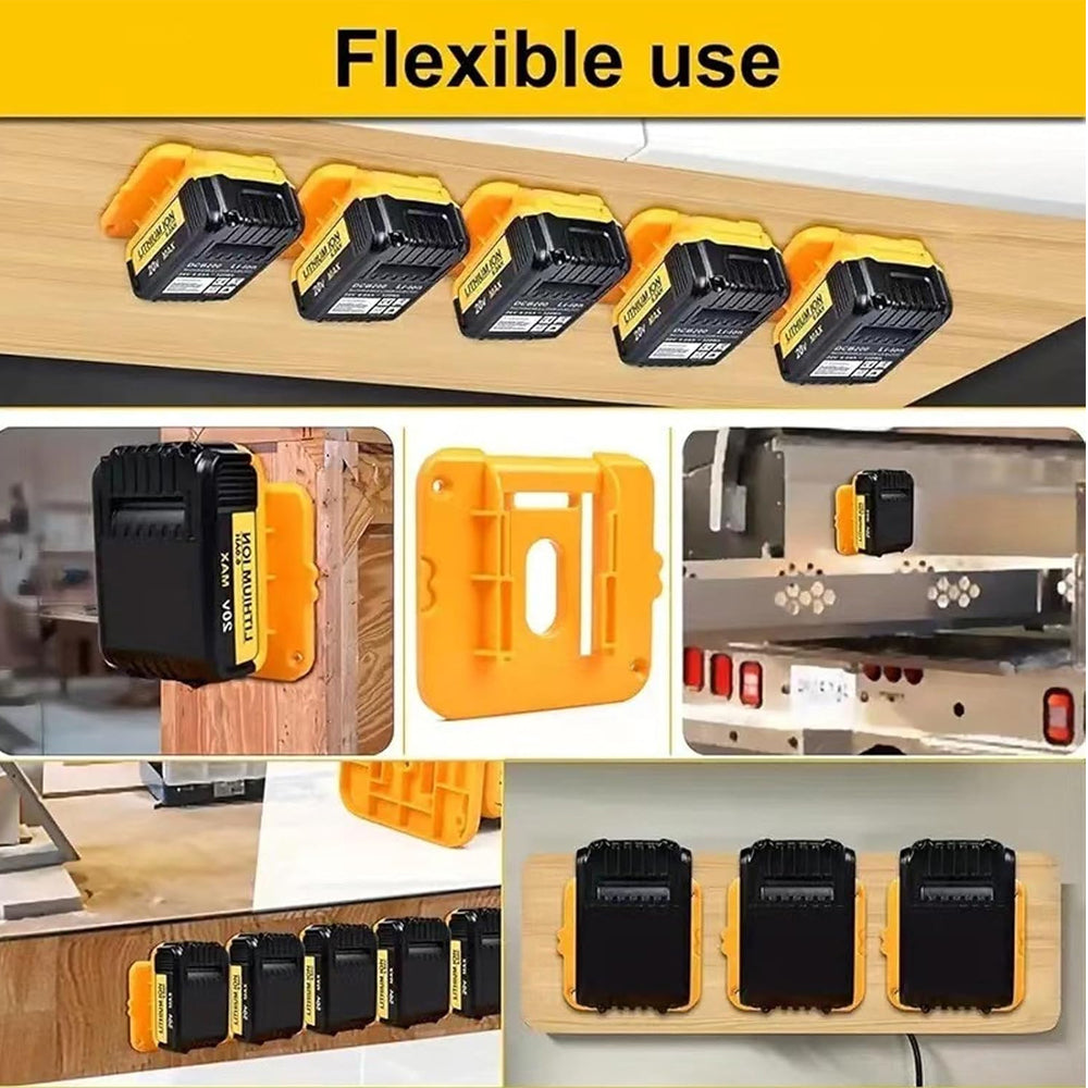 1 x Battery Holders Wall Mount Battery Storage Dock for Dewalt 18V 20V Battery