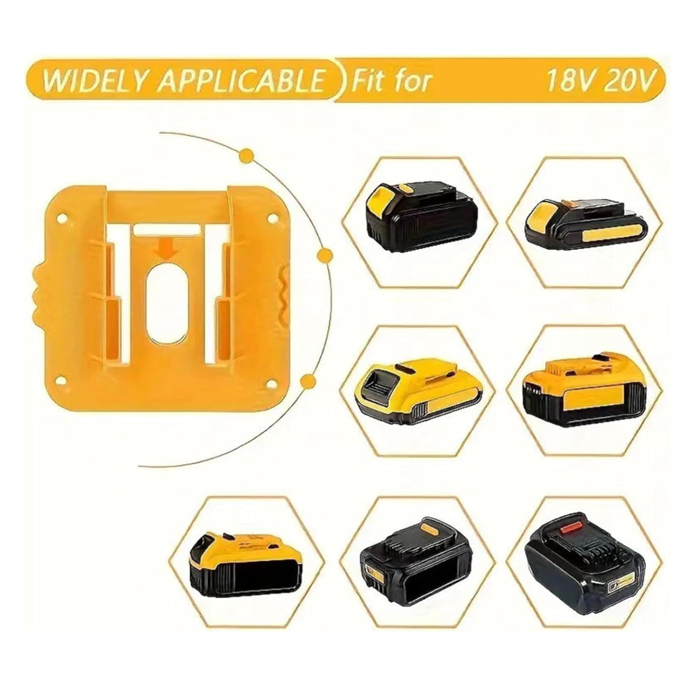 1 x Battery Holders Wall Mount Battery Storage Dock for Dewalt 18V 20V Battery