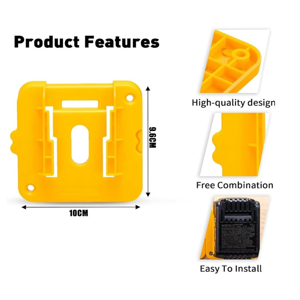 1 x Battery Holders Wall Mount Battery Storage Dock for Dewalt 18V 20V Battery