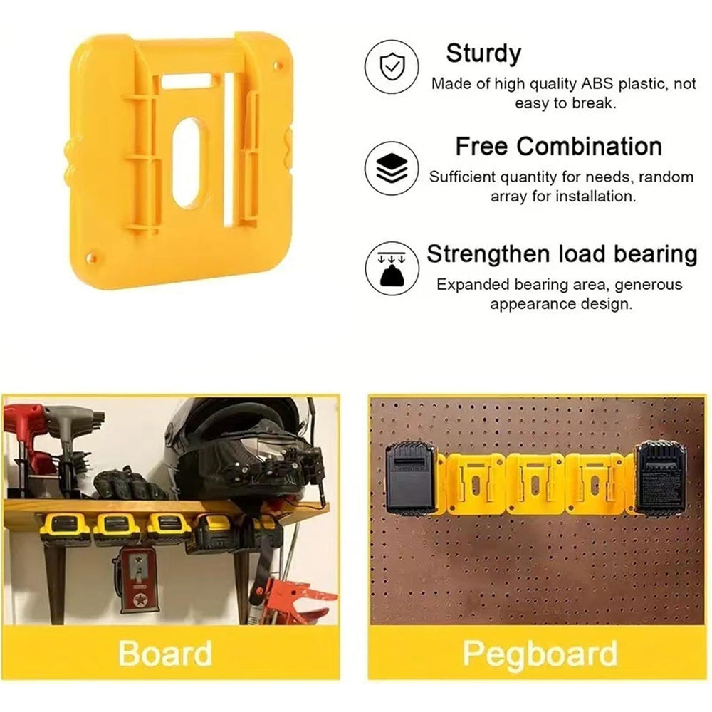 1 x Battery Holders Wall Mount Battery Storage Dock for Dewalt 18V 20V Battery