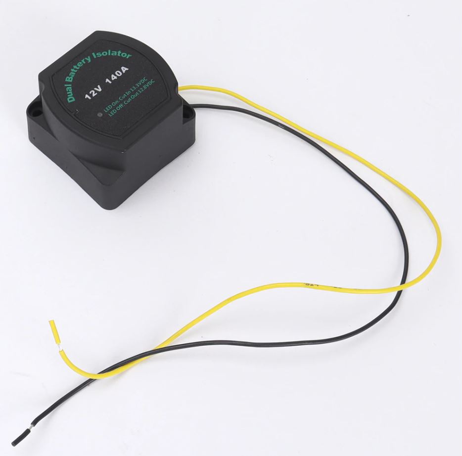 12v Dual Battery Kit Voltage Sense Relay Isolator, Fuses, Terminals (5 Meter)