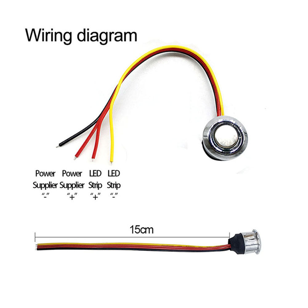 Led Dimmer Touch Switch For LED Strip Light Dimmable ON/OFF Controller For 5-24v