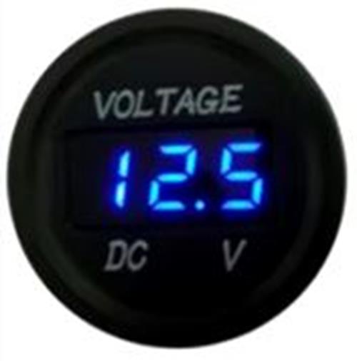 1PC 6-33V BLUE DISPLAY VOLTAGE METER 35MM DIAMETER SINGLE VOLT GAUGE LED DISPLAY