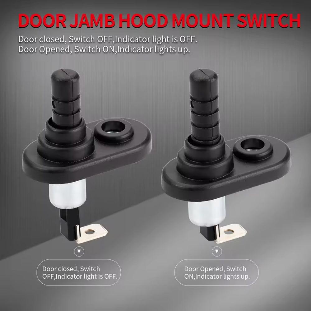 5pcs Door Pin Switch Car Hood Jamb Adjustable Momentary On/Off 12V 20A for Car