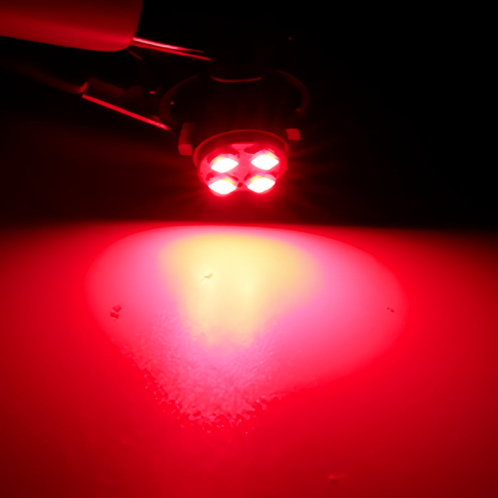 10 x T4.7 Neo 12mm 4x2016smd 800lm 12v Red Dash illumination LEDs (10pcs)