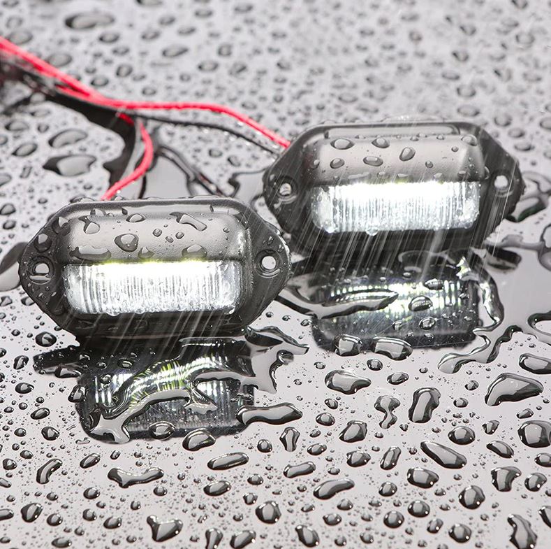 10 x LED Number Plate Lamps Multivolt 12-24v Durable Waterproof Lamps (10pcs)