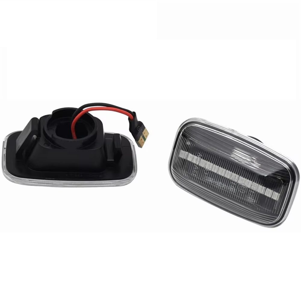2 x Dynamic Amber Side Marker Lamps E-Mark Marker Lights for Toyota Land Cruiser