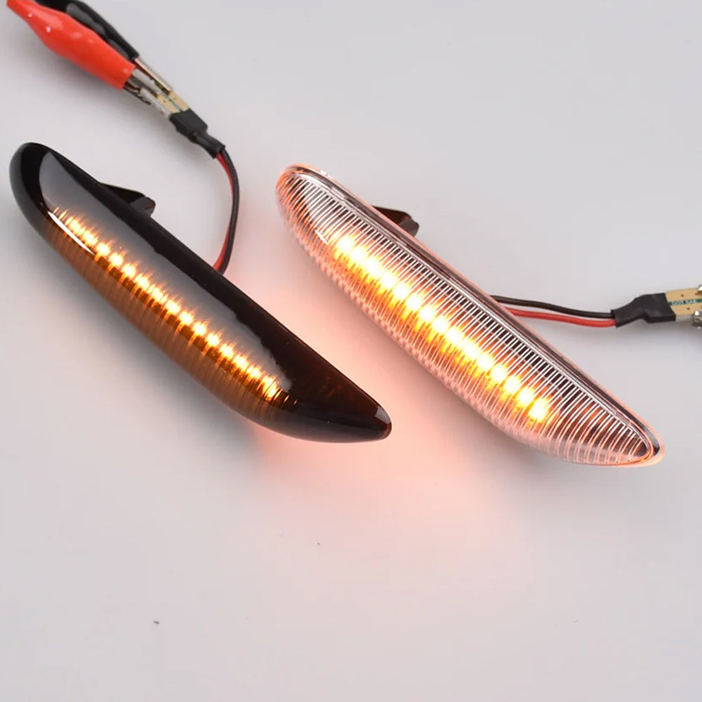 2x Dynamic LED Fender Lights Side Marker Lamps fit for BMW 1 3 5 Serie X1 X3 X5
