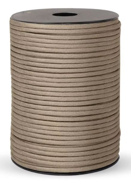 100m Beige 550lb Military 9 core Paracord Rope 4mm Outdoor Camping Rope