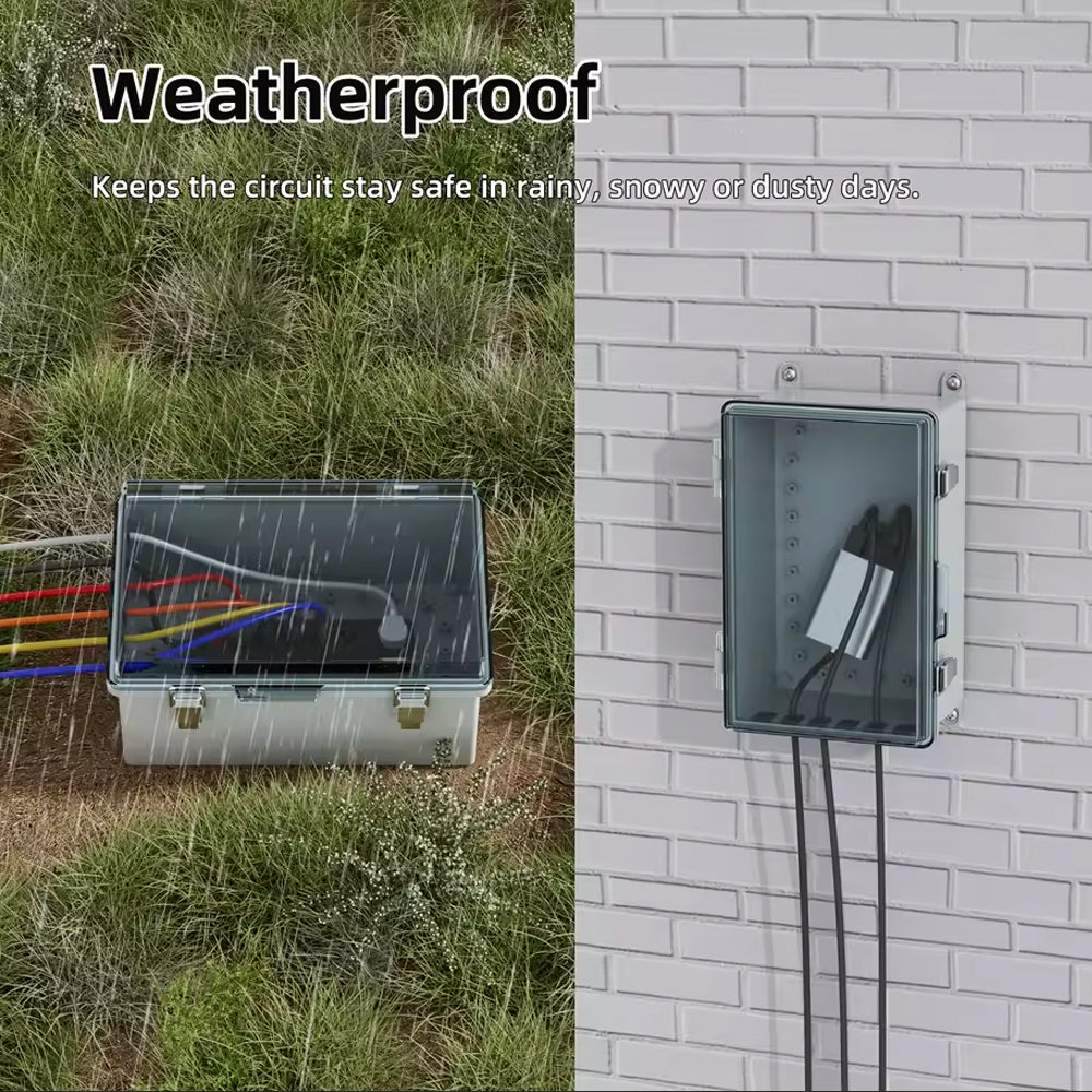 Waterproof Outdoor Electrical Box 290x190x140MM Extension Cord Cover Connection