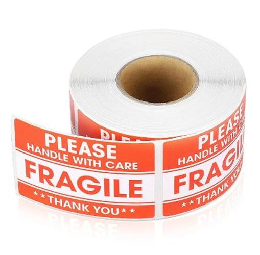 100 x Fragile Stickers Please Handle With Care 2 X 3 Inch 50 x 75mm (100pcs)