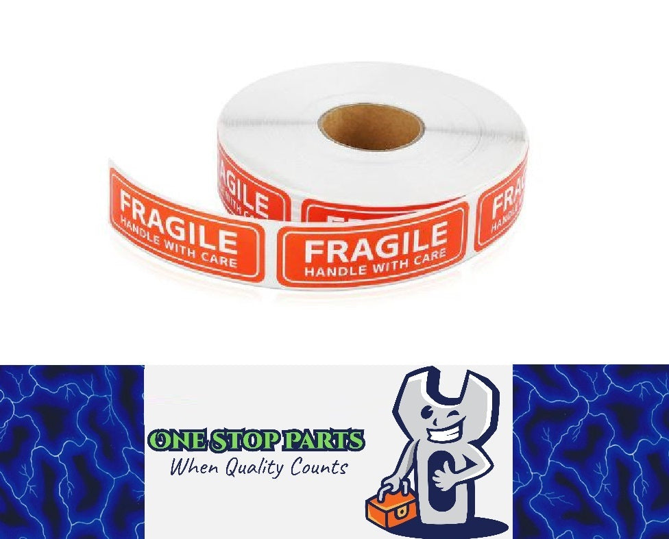 100 x Fragile Stickers Please Handle With Care 1 x 3 Inch 25mm x 75mm (100pcs)