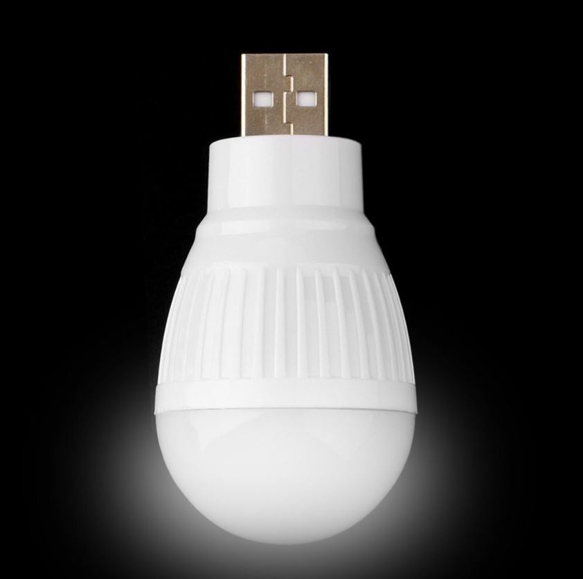 10 x USB 3w LED Light Bulb Portable Mini LED Small Light Bulb Warm White 10pcs