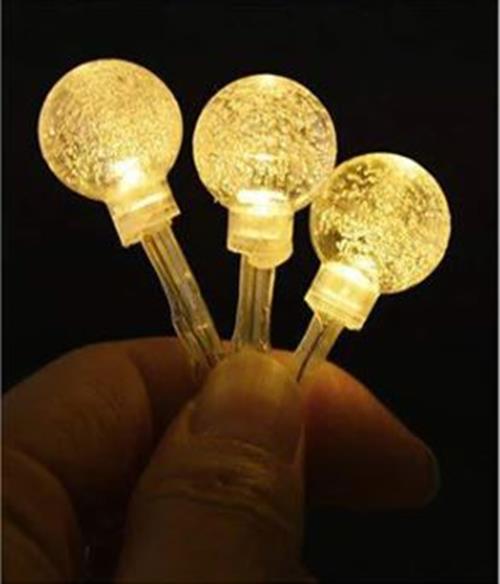 1.5m Warm White 10 Boho Crystal Ball Garland String Lights USB Powered