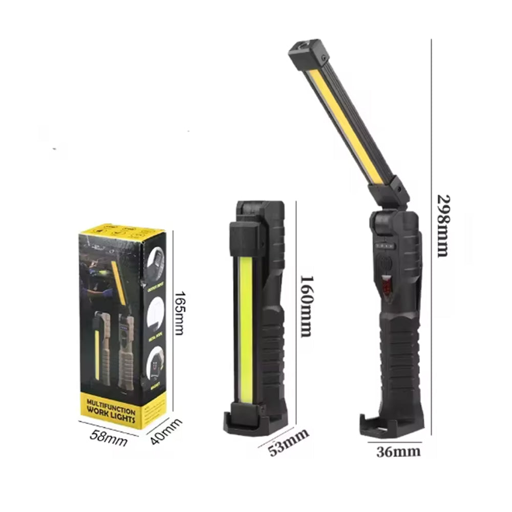 Folding LED Work Light Portable Camping Light Torch Rechargeable LED Flashlight