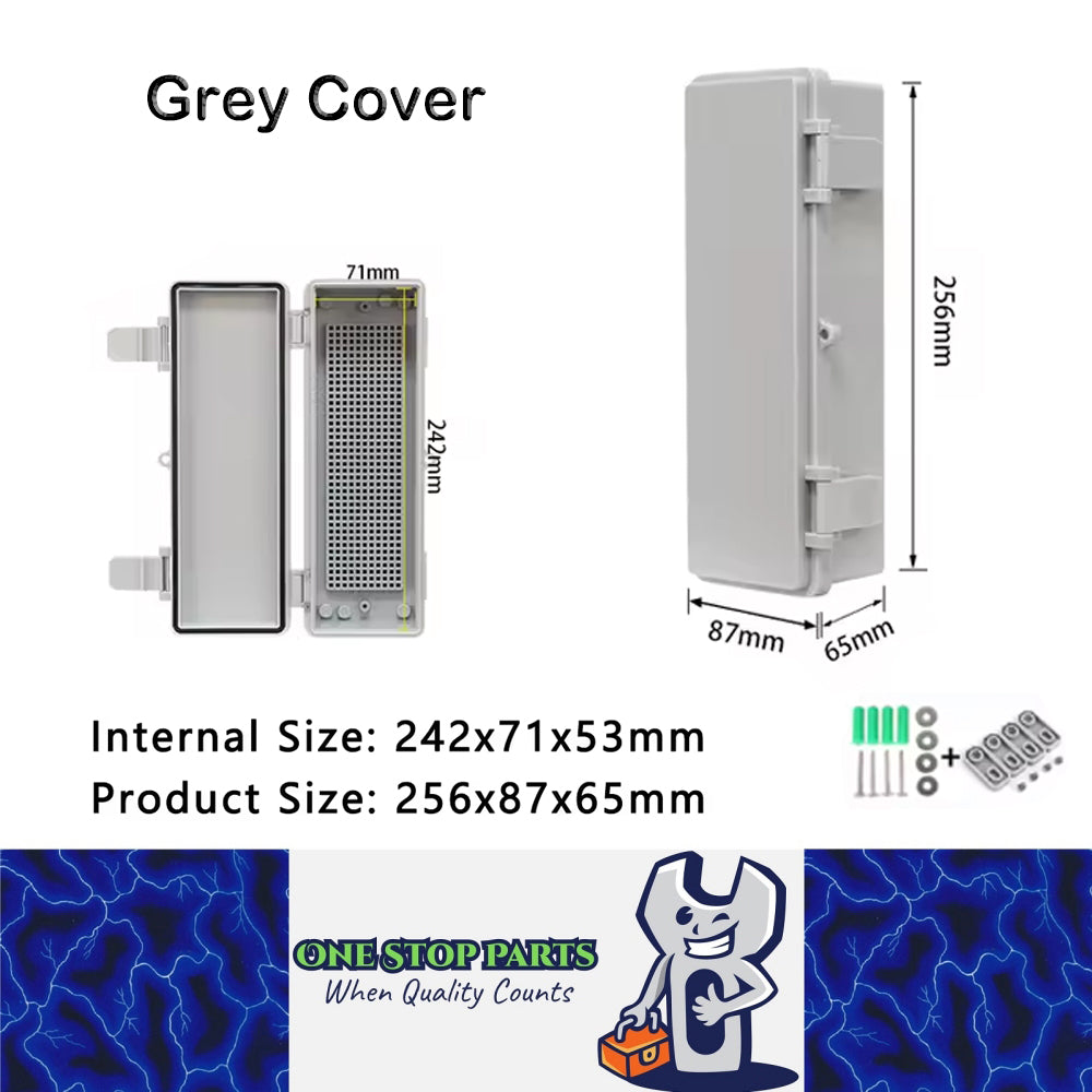 Waterproof Electrical Box 256x87x65mm Plastic Outdoor Enclosure Junction Box